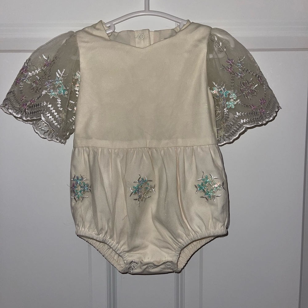JessaKae snowflake Baby Romper